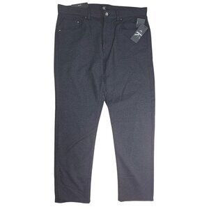 Calvin Klein Mens Black Stretch Cotton Blend Slim Fit Pants Size 36x30 NWT